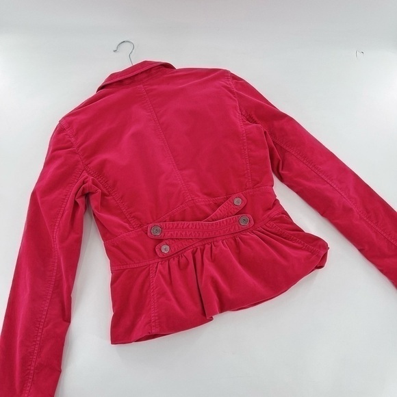 Armani Exchange Jacket Velvet Pink buttons Size M - Picture 11 of 13